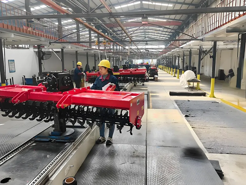 1.Rotary tiller production line product testing